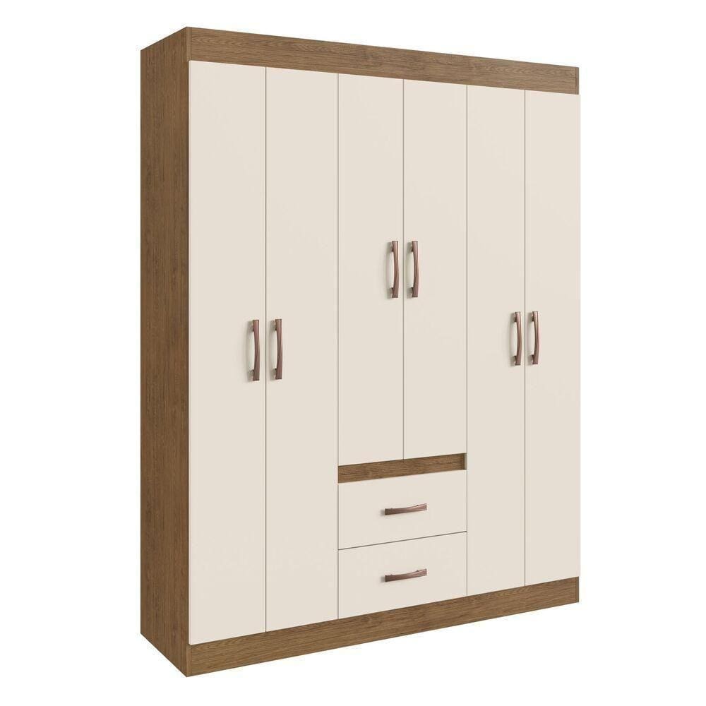 Guarda-roupas 6 Portas 2 Gavetas Multimóveis Cr35111