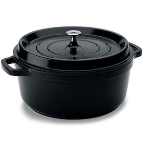 Caçarola Hércules Revestimento Ceramico Indução Preta 6,8L 29,5X13CM