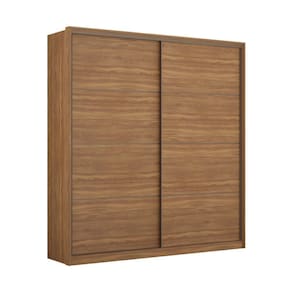 Guarda-roupas Casal 2 Portas De Correr Flex 3 Gavetas Cr35198 Amêndola-grafito