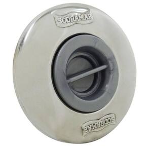 Dispositivo de Aspiração p/ Piscina Alvenaria Sodramar em ABS c/ Frente em Inox 50mm