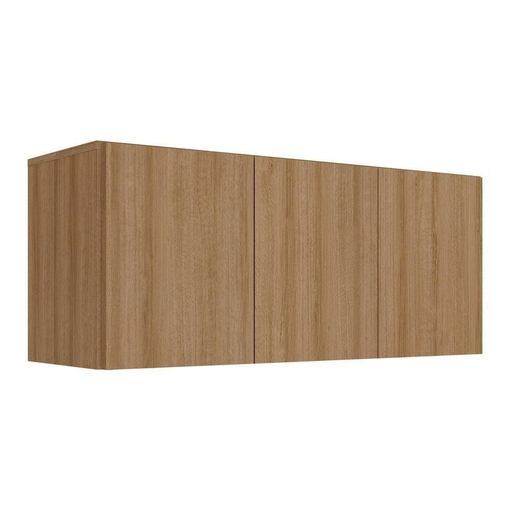 Armário De Cozinha Aéreo 3 Portas Multimóveis Mp2155 Rustic Rustic