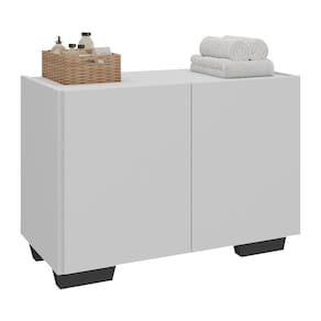 Gabinete Banheiro 62,5cm Multimóveis Mp5046 Branco/preto
