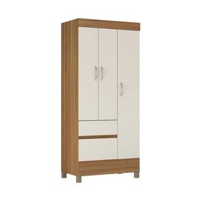 Guarda-roupas Solteiro 3 Portas Cr35186 Amêndola-off White