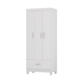 Guarda-roupas Solteiro 3 Portas 1 Gaveta Cr35185 Branco