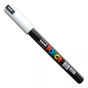 Caneta Posca Uni Ball PC-3M Preto e Branco 0,9 1,3 mm
