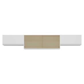 Kit 3 Armários De Cozinha Aéreos 4 Portas Veneza Multimóveis Mp2152 Branco Branco