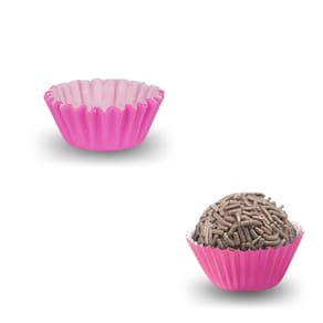 Forminha De Papel Rosa Doce Brigadeiro Numero 5 C/ 1.000un