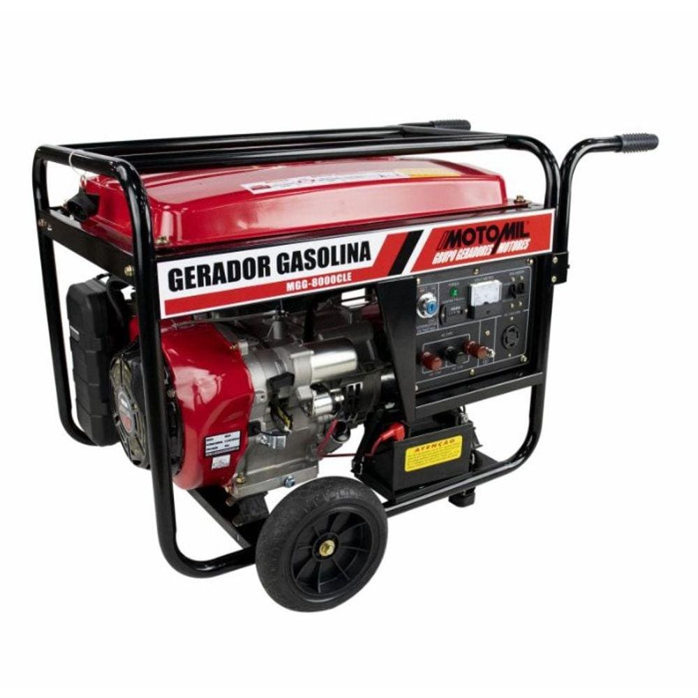 Gerador a Gasolina 4T 8,0 KVA MGG-8000CLE Motomil
