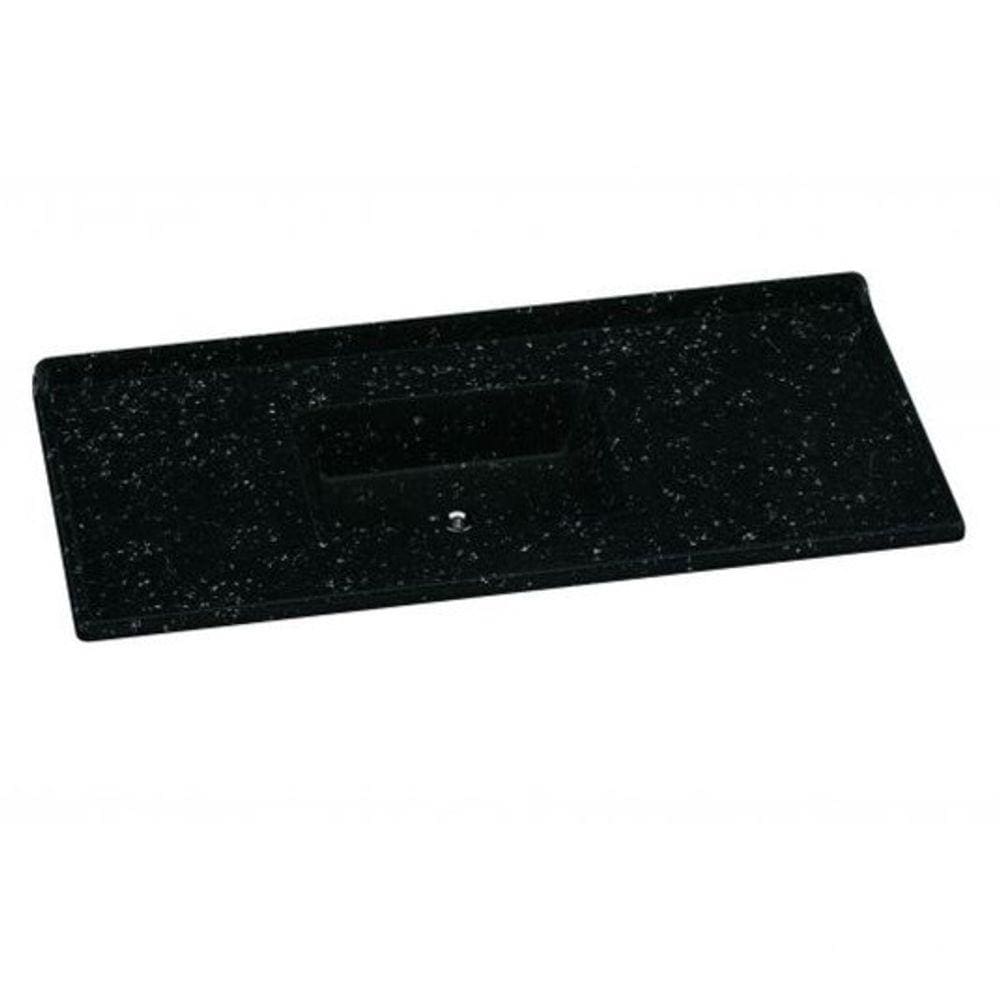 Pia Sintetica Std Gran 120Cm X 55Cm Preta