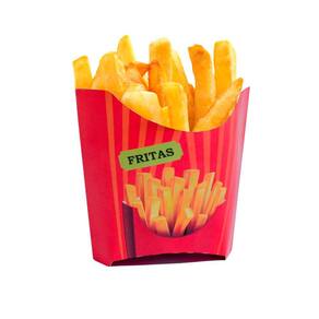 Embalagem Caixa Caixinha de Batata Frita Vermelho com 100 Unidades
