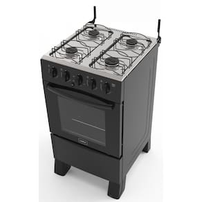 Fogão Ares Plus 4 Bocas Bivolt Preto