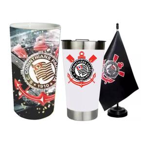 Copo Térmico com Tampa e Abridor Time - Kit Presente