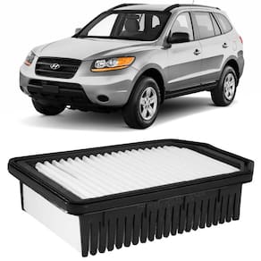 Filtro Ar Hyundai Santa Fé 2.7 2006 A 2009 Metal Leve