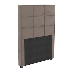 Cabeceira Estofada Solteiro 90cm Multimóveis Cr35159 Cinza Cinza
