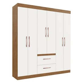 Guarda-roupas 6 Portas 2 Gavetas Multimóveis Cr35114