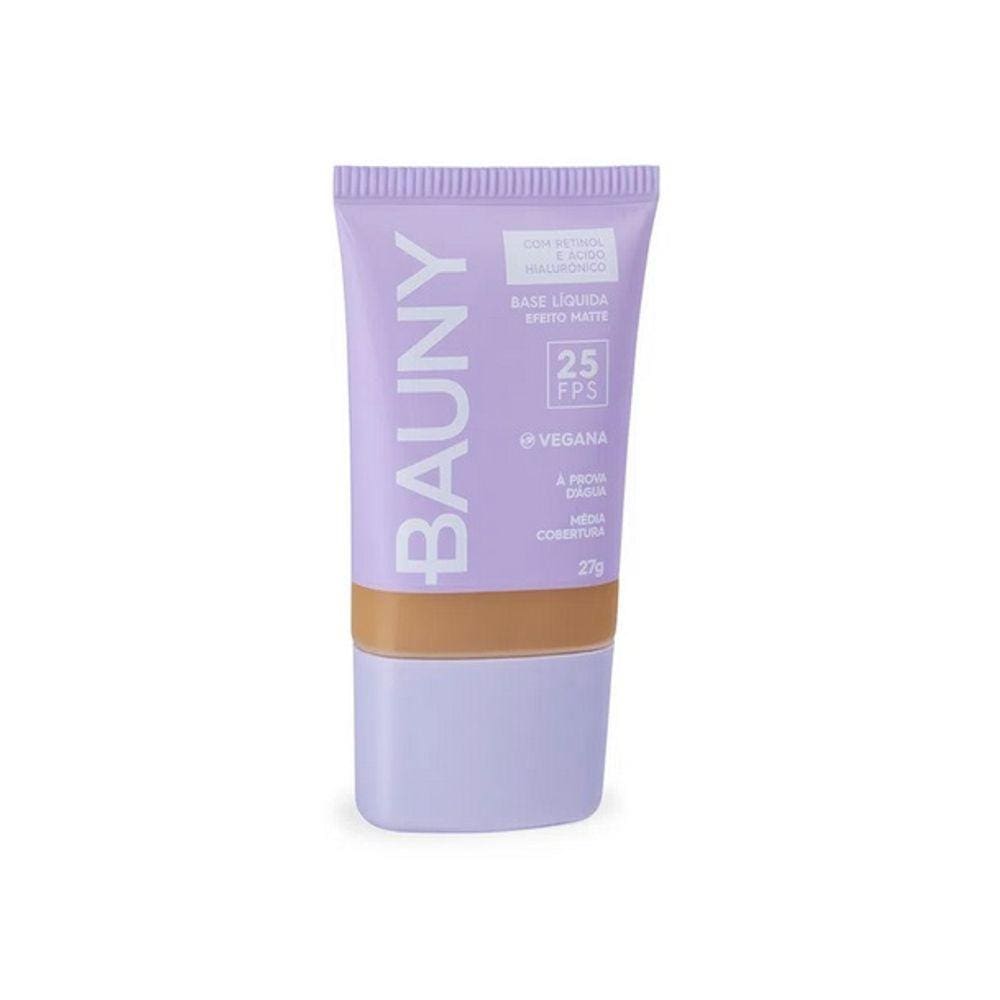 Bauny Cosméticos Matte FPS 25 080 - Base Líquida 27g