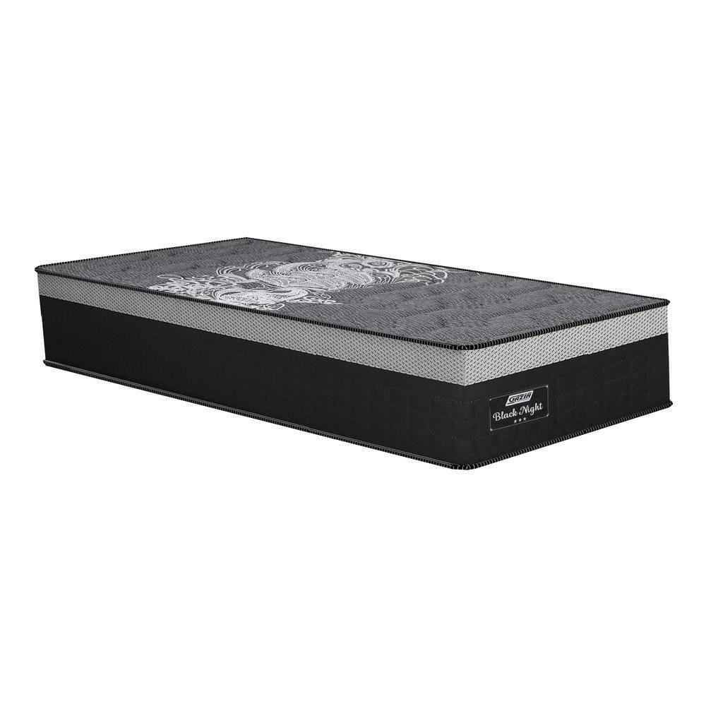 Colchão Solteiro Gazin 88x33x188cm - Densidade D28 Cr415a Preto/cinza
