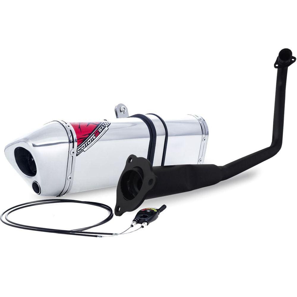 Escape / Ponteira Coyote Modelo Trs 2 Way + Mais Em Alumínio - Ybr 125 Factor Ano 2017 Em Diante