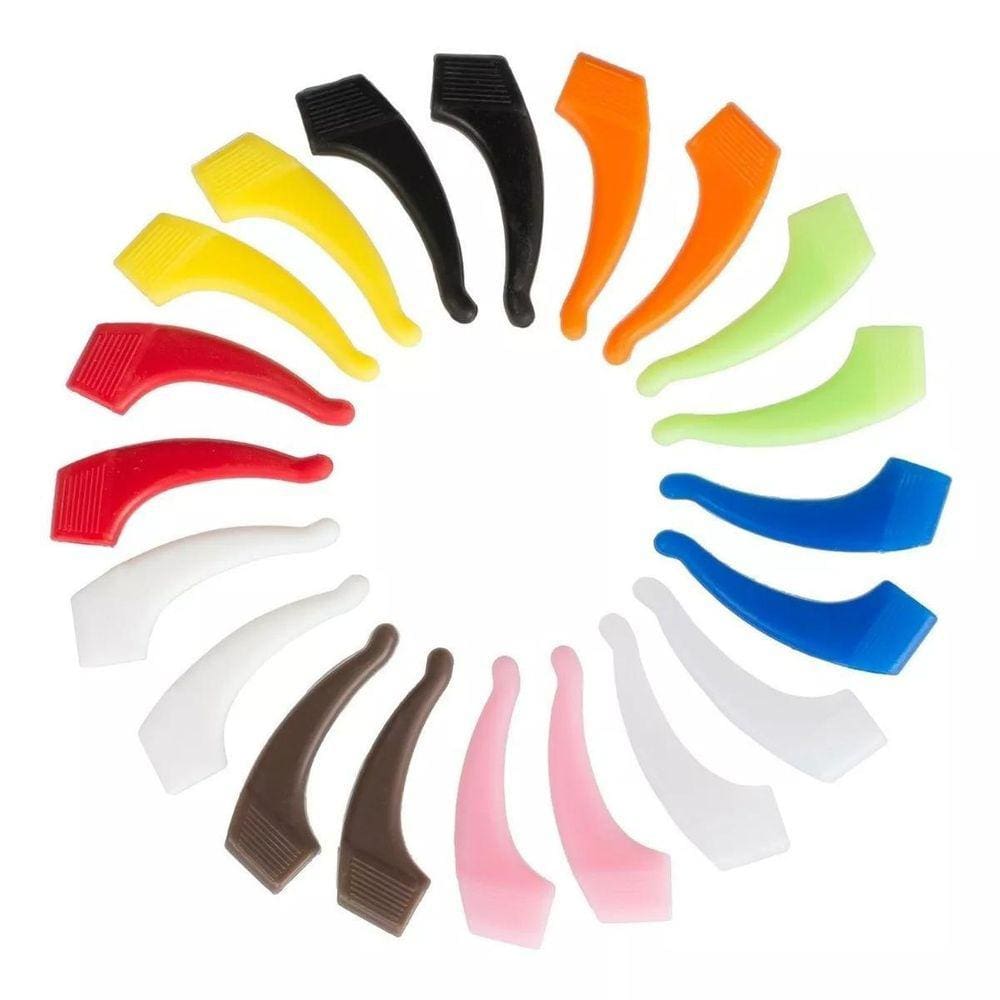 Óculos Silicone Esporte 10 Pares Antiderrapante Branco