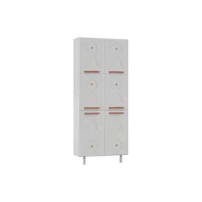 Módulo Cozinha Telasul Mirage New Paneleiro Aço 6 Portas 80cm Branco-Telasul