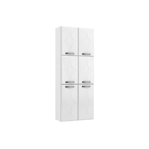 Módulo Cozinha Telasul Rubi Paneleiro Aço 6 Portas 70cm Branco-Telasul