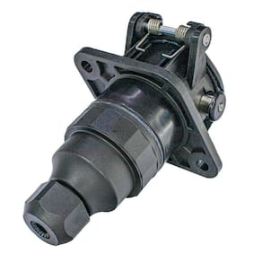 Tomada Elétrica para Engate Redonda 15 Polos Fêmea Abs Iluminação Rastreador Bivolt - DNI8398