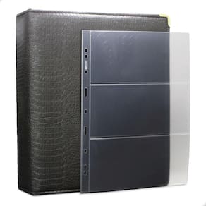 Álbum Fichário 30 Folhas Cédulas 3 Espaços 32x24 Cobra Fosco G