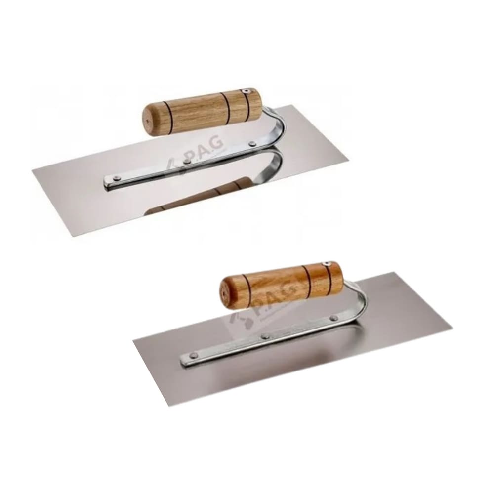 Kit Desempenadeira Aco Inox Carbono 35X12 P.A.G Cabo Aberto