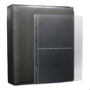Álbum Fichário 20 Folhas Cédulas 2 Espaços 32x24 Cobra Fosco G