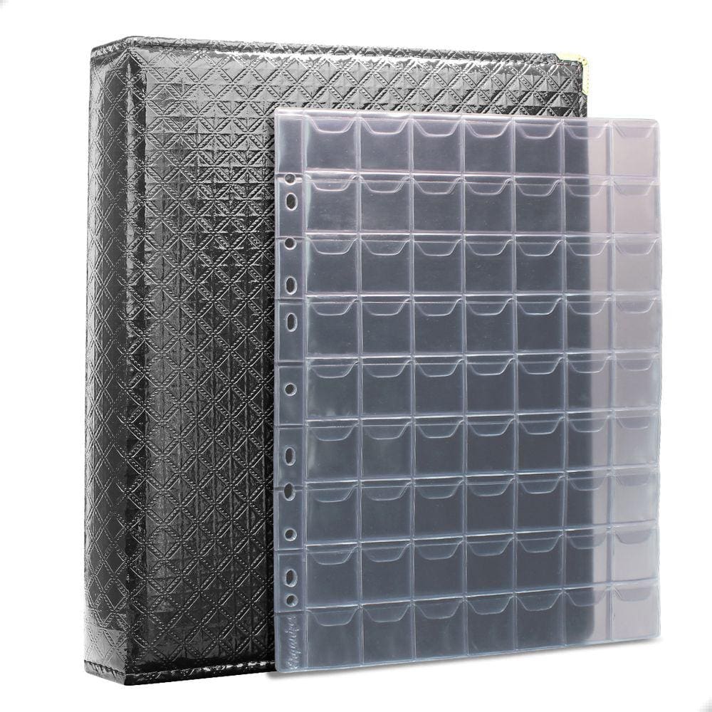 Álbum Fichário 10 Folhas para 630 Moedas 32x24 Cobra Fosco G