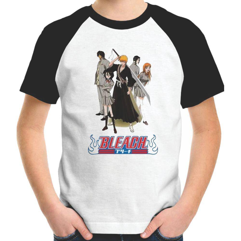 Camiseta/camisa Infantil Bleach Personagens - Anime Bleach