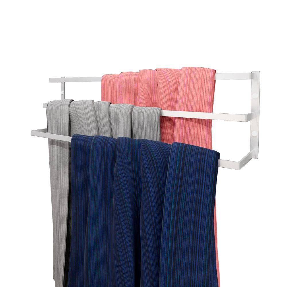 Toalheiro Parede Banheiro Porta Toalha Triplo 60cm Branco