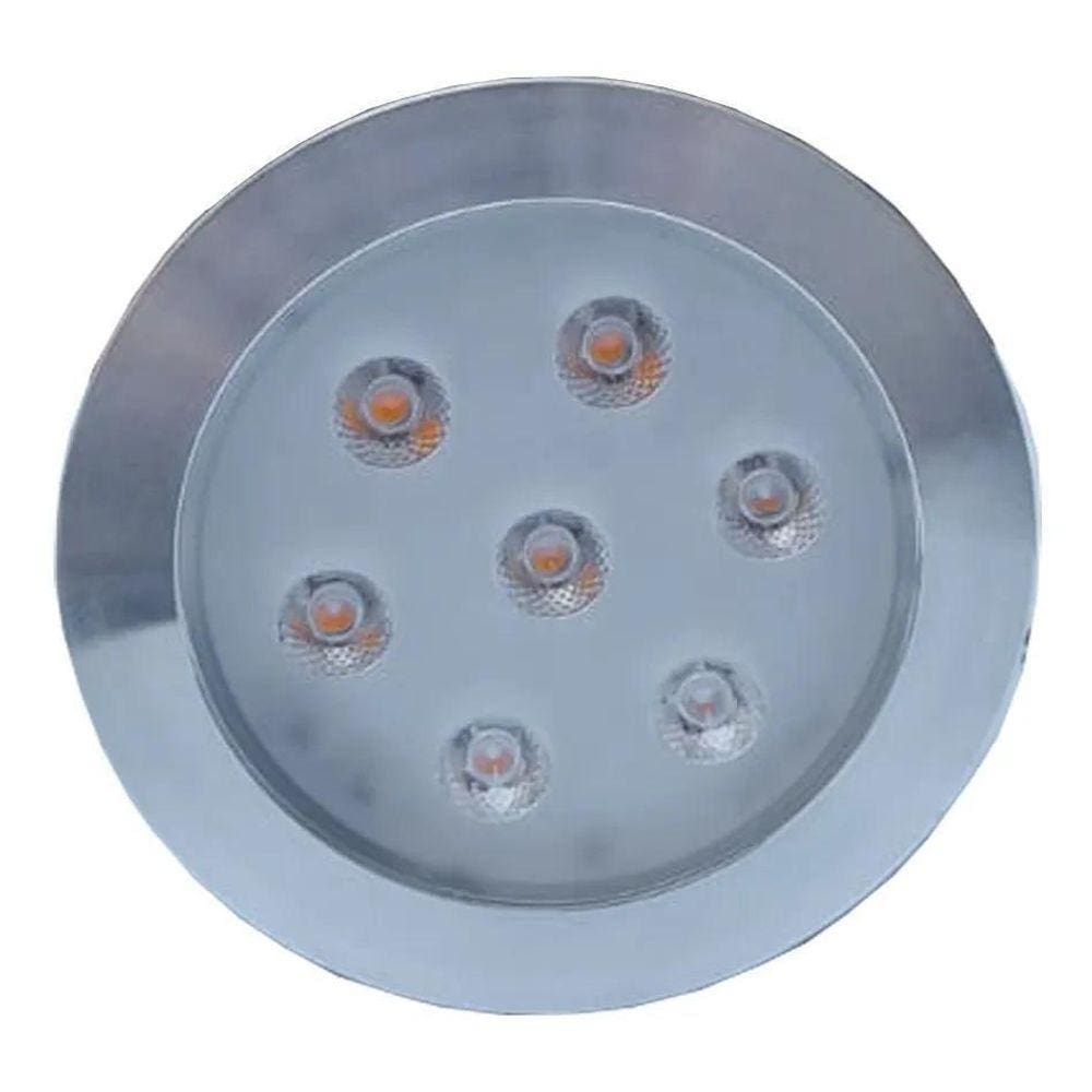 Spot Balizador Led Chão Piso Deck Branco Quente 3000K 7W