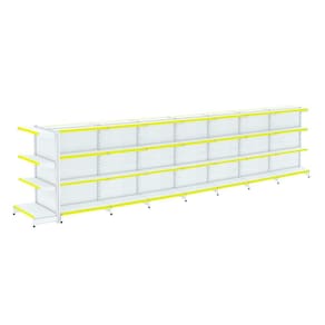 Gondola Centro 1,37 Amapa FIT Kit 7 Metros 1 Ponta Branco Pe Am - Amapá