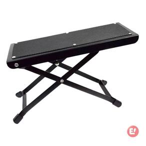 Apoio Descanso Pé Violão Clássico Metal Preto Borracha