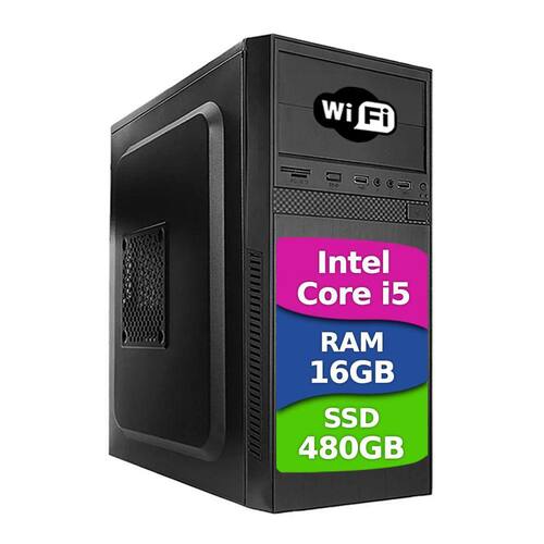 Computador Cpu Intel Core I5 16gb Ssd 480gb Windows 10 Wifi