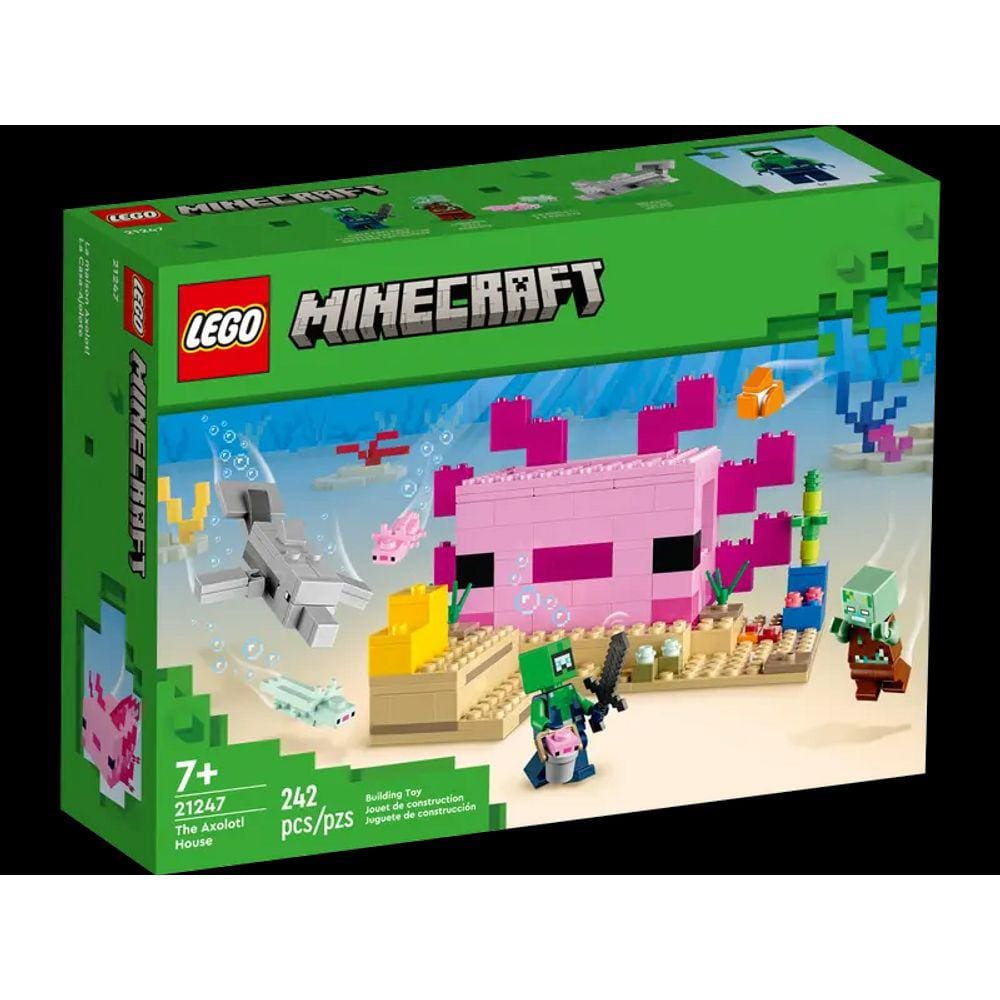 Lego Minecraft - A Casa do Axolotl 21247 - Vila Toys