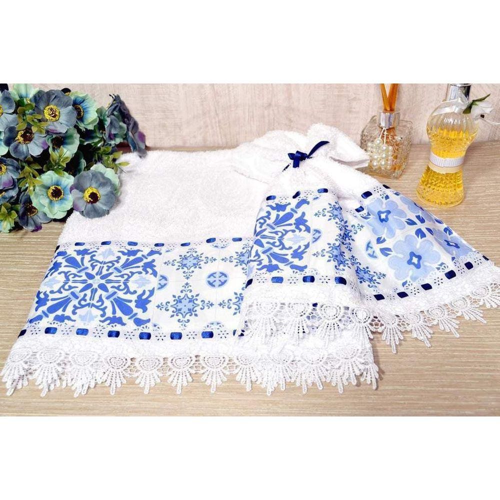 Jogo de Toalhas Rosto e Mão - Mosaico