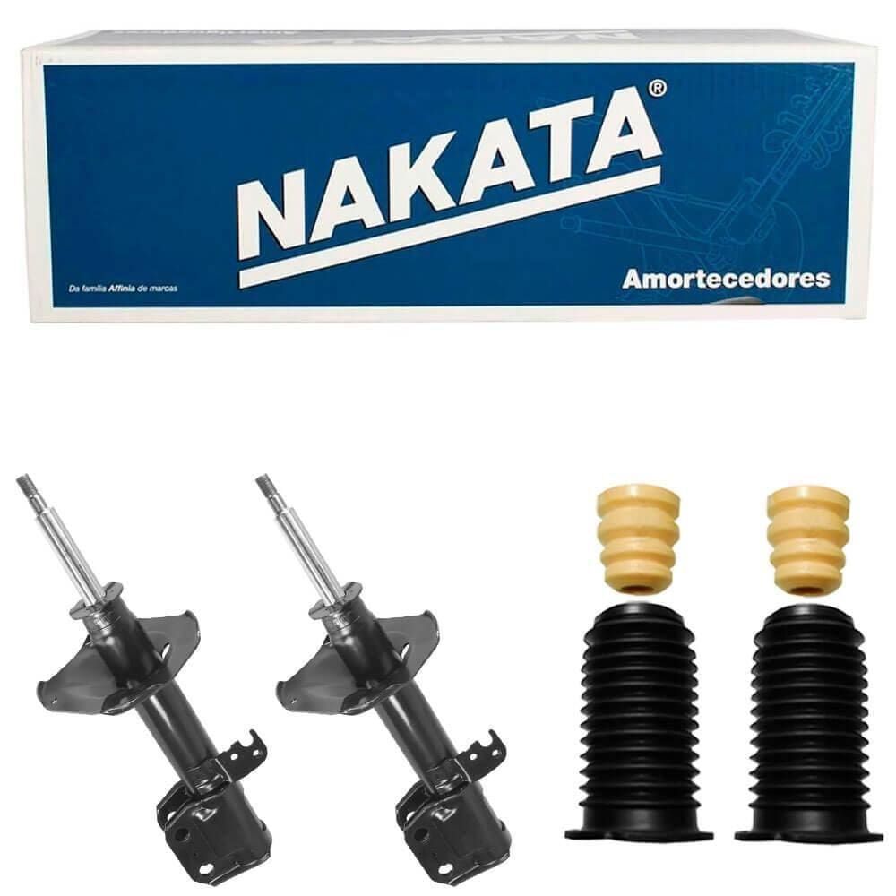 2 Amortecedor Corolla 2008 a 2014 Dianteiro Nakata e Kit