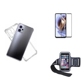 Kit Braçadeira Motorola Moto G23 + Película De Vidro 3D + Capa