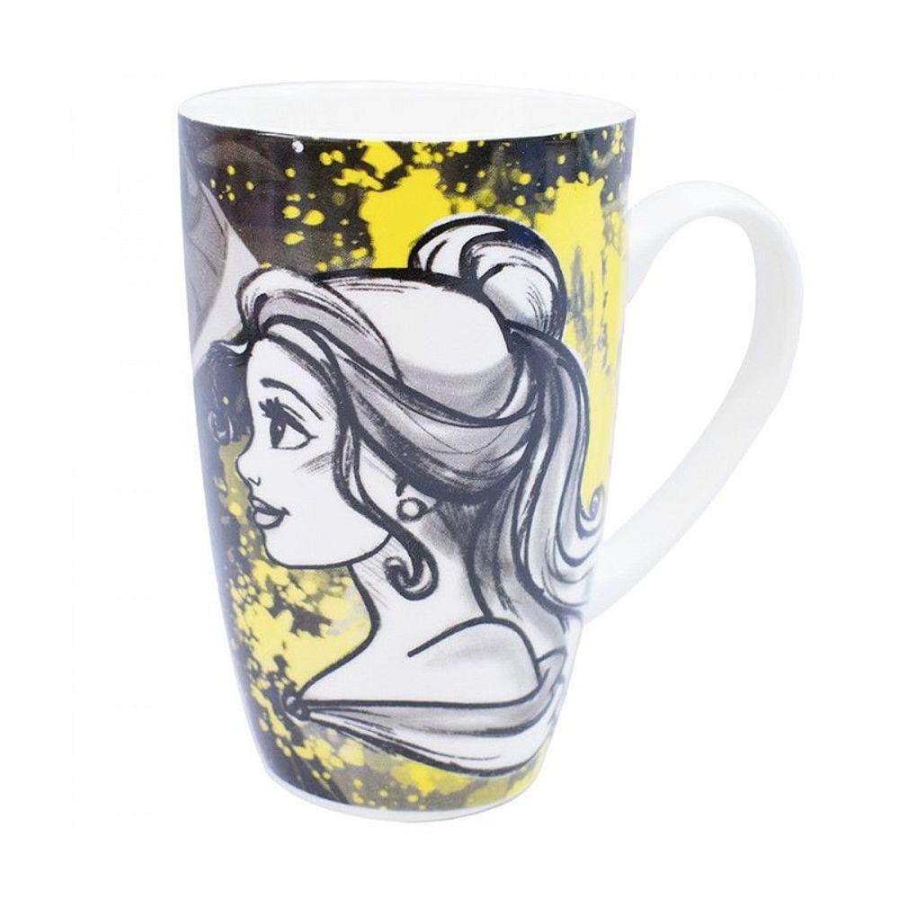 Caneca Porcelana Bela Princesas: Disney