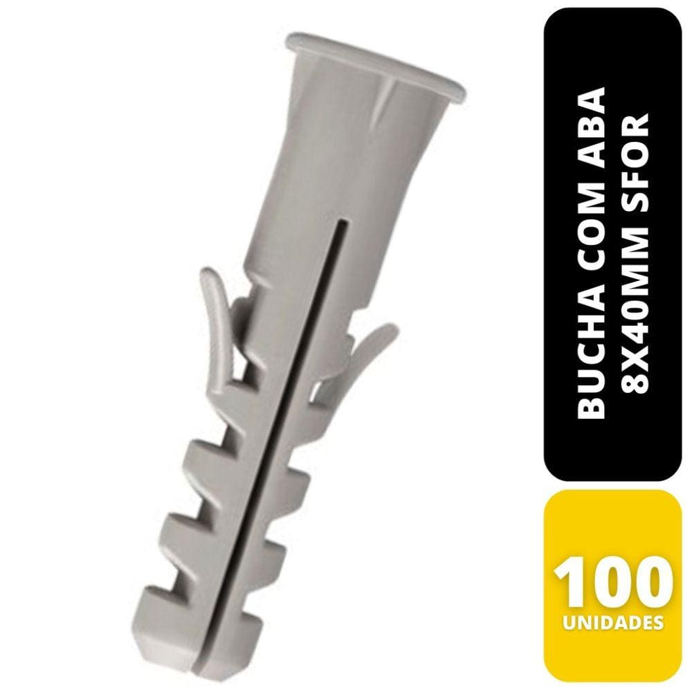 KIT C/100 BUCHA COM ABA 8X40mm SFOR