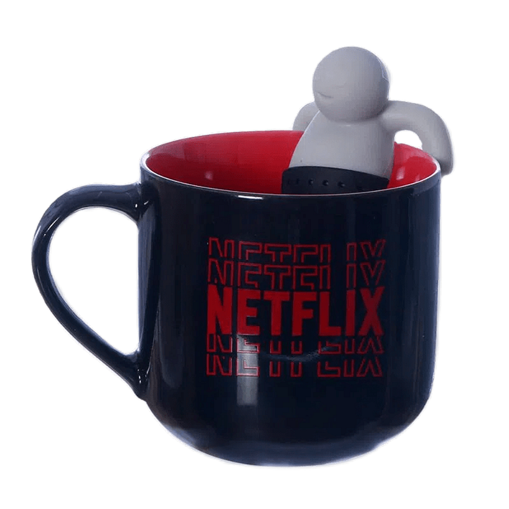Caneca em Cerâmica Com Infusor Netflix: FS