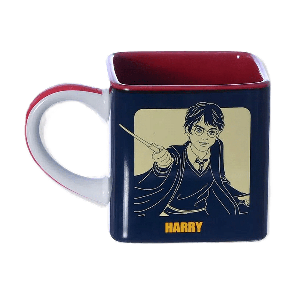 Caneca de Cerâmica Cubo Harry, Ron e Hermione: Harry Potter