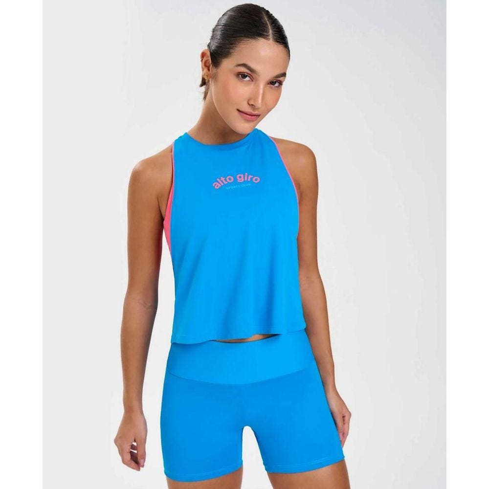 Regata Alto Giro Cropped Costas Nadador Feminina Ref:2342601