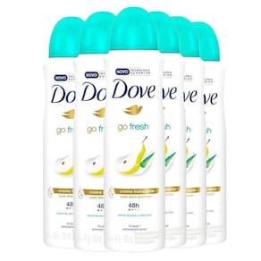 Kit 6 Desodorantes Aerosol Dove Go Fresh Pera e Aloe Vera 150ml
