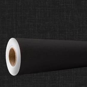Papel de parede 3D Lavavel efeito tecido linho preto texturizado Decorativo Quarto Sala 9m