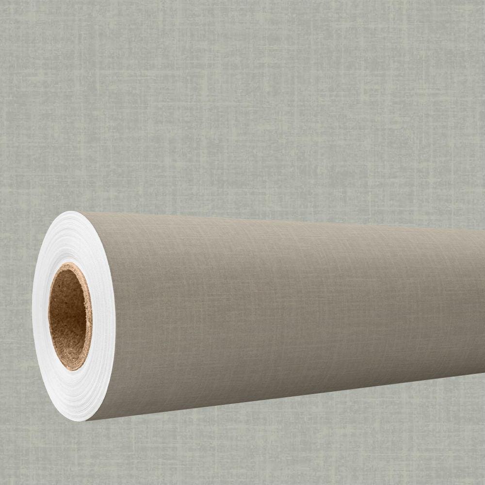 Papel de parede 3D Auto Adesivo efeito tecido linho Verde Imita texturizado Algodão 3m