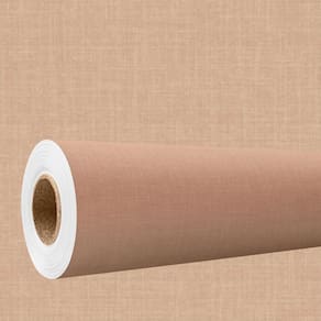 Papel de parede 3D Auto Adesivo efeito tecido linho bege Estampado Decorativo Vinil Quarto 18m