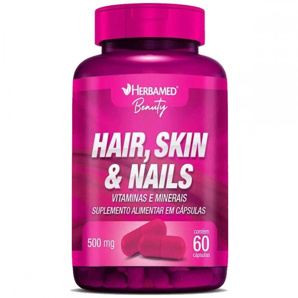 Hair Skin E Nails 500Mg 60 Capsulas Herbamed